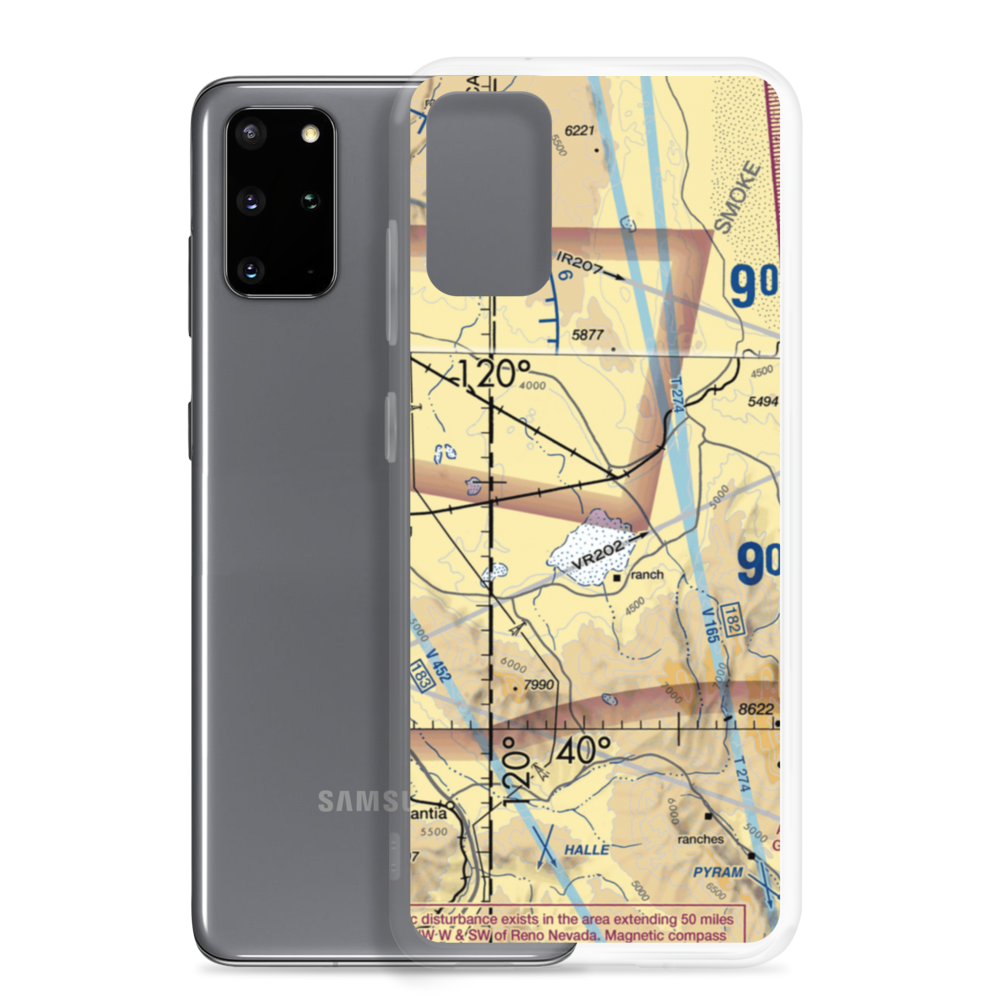 Dead Cow Lakebed Airstrip (HSFIDCL) VFR Sectional Samsung Case Samsung Galaxy S20 Plus model shown