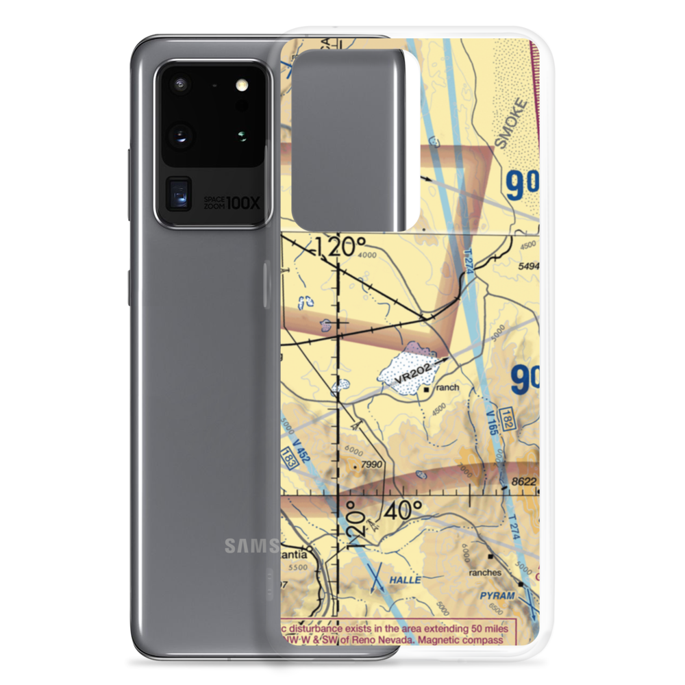 Dead Cow Lakebed Airstrip (HSFIDCL) VFR Sectional Samsung Case Samsung Galaxy S20 Ultra model shown