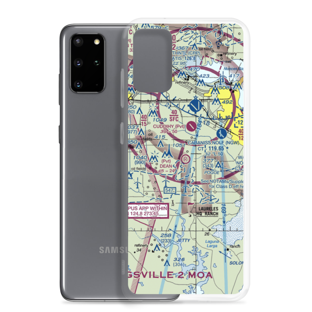 Dean Airport (69TA) VFR Sectional Samsung Case Samsung Galaxy S20 Plus model shown