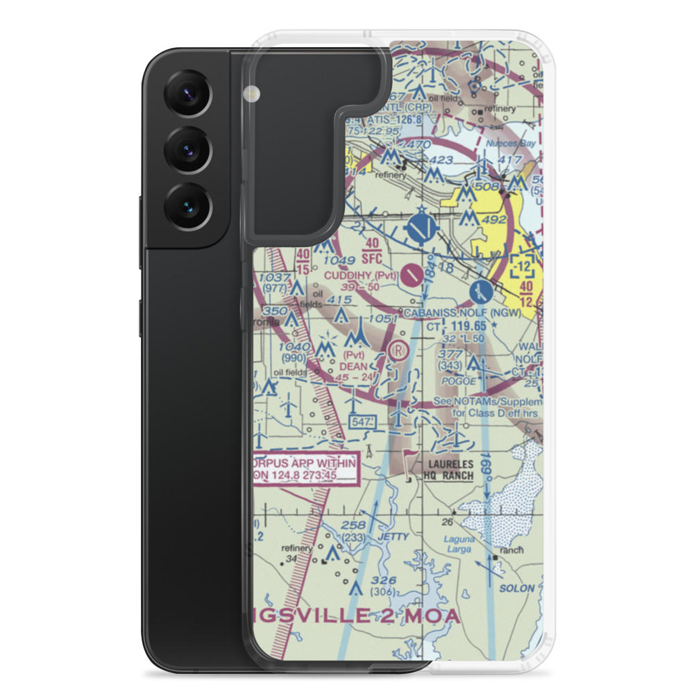Dean Airport (69TA) VFR Sectional Samsung Case Samsung Galaxy S22 Plus model shown