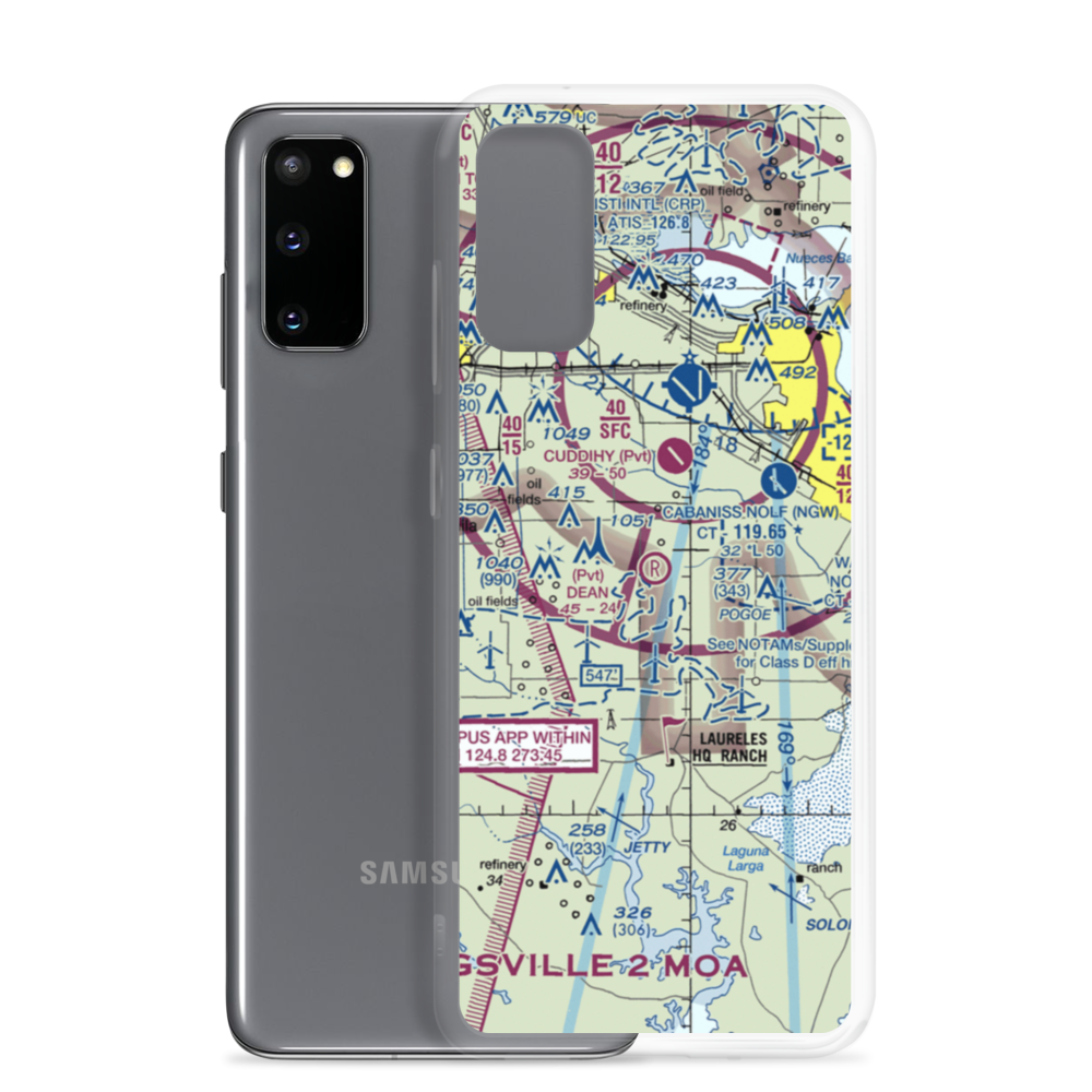Dean Airport (69TA) VFR Sectional Samsung Case Samsung Galaxy S20 model shown