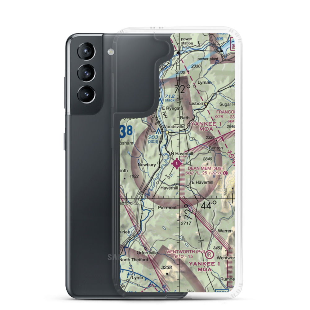 Dean Memorial Airport (5B9) VFR Sectional Samsung Case Samsung Galaxy S21 model shown
