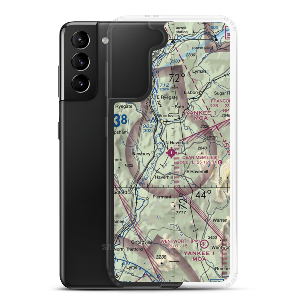 Dean Memorial Airport (5B9) VFR Sectional Samsung Case Samsung Galaxy S21 Plus model shown