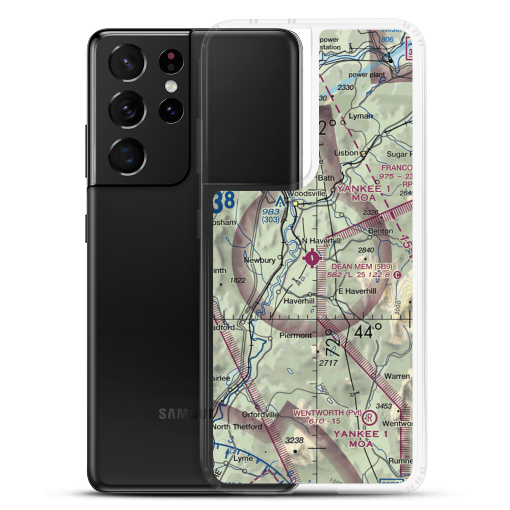 Dean Memorial Airport (5B9) VFR Sectional Samsung Case Samsung Galaxy S21 Ultra model shown