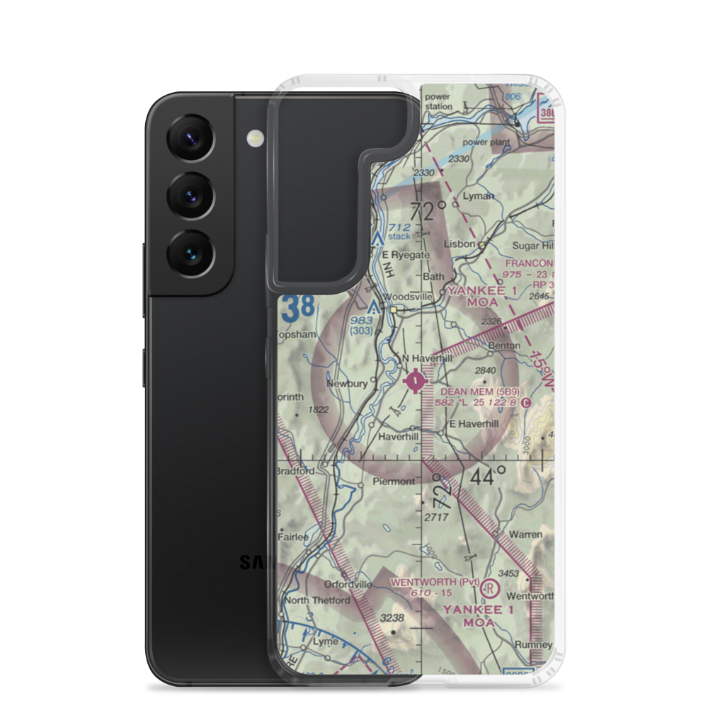 Dean Memorial Airport (5B9) VFR Sectional Samsung Case Samsung Galaxy S22 model shown