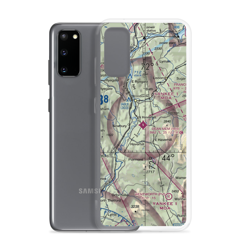 Dean Memorial Airport (5B9) VFR Sectional Samsung Case Samsung Galaxy S20 model shown