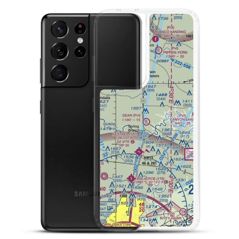 Dean Ranch Airport (14TA) VFR Sectional Samsung Case Samsung Galaxy S21 Ultra model shown