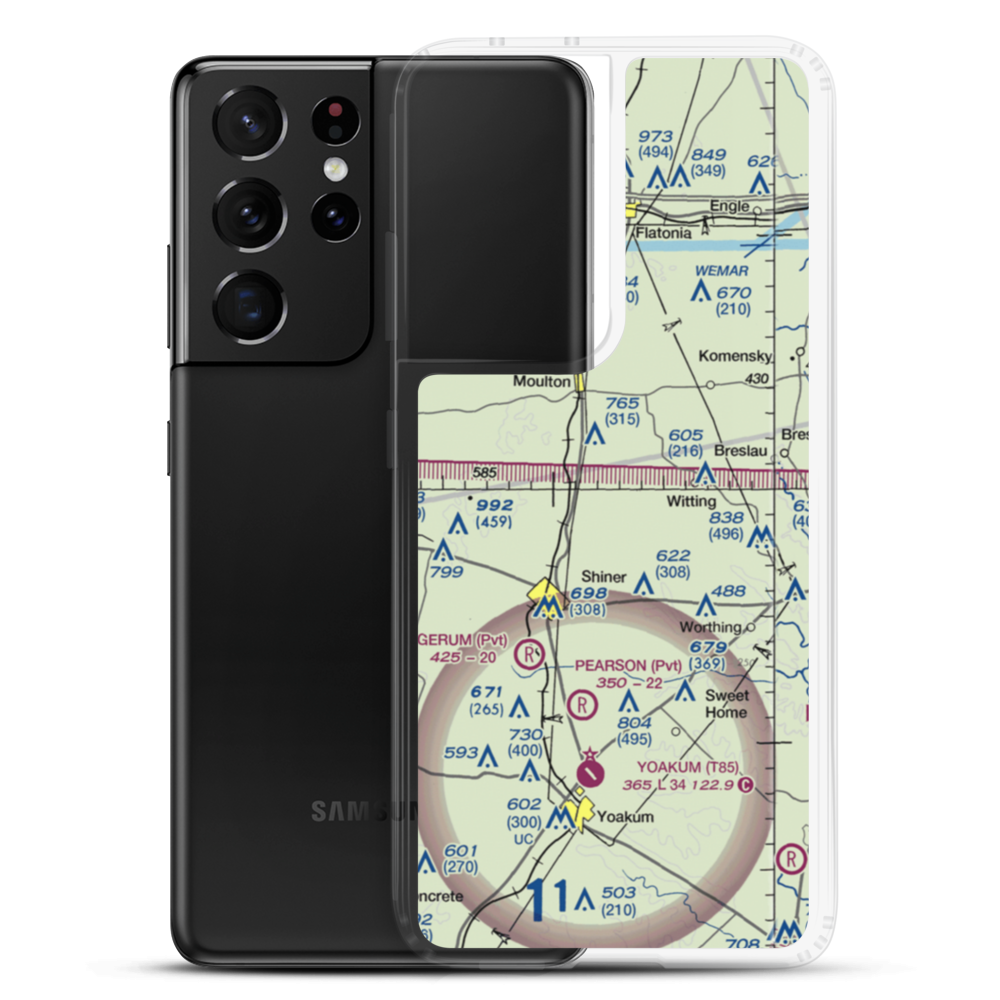 Dean Ranch Airport (XS49) VFR Sectional Samsung Case Samsung Galaxy S21 Ultra model shown