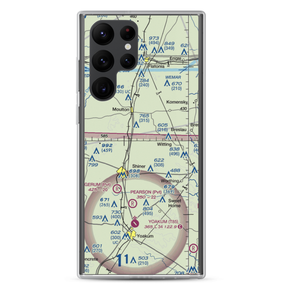 Dean Ranch Airport (XS49) VFR Sectional Samsung Case Samsung Galaxy S22 Ultra model shown