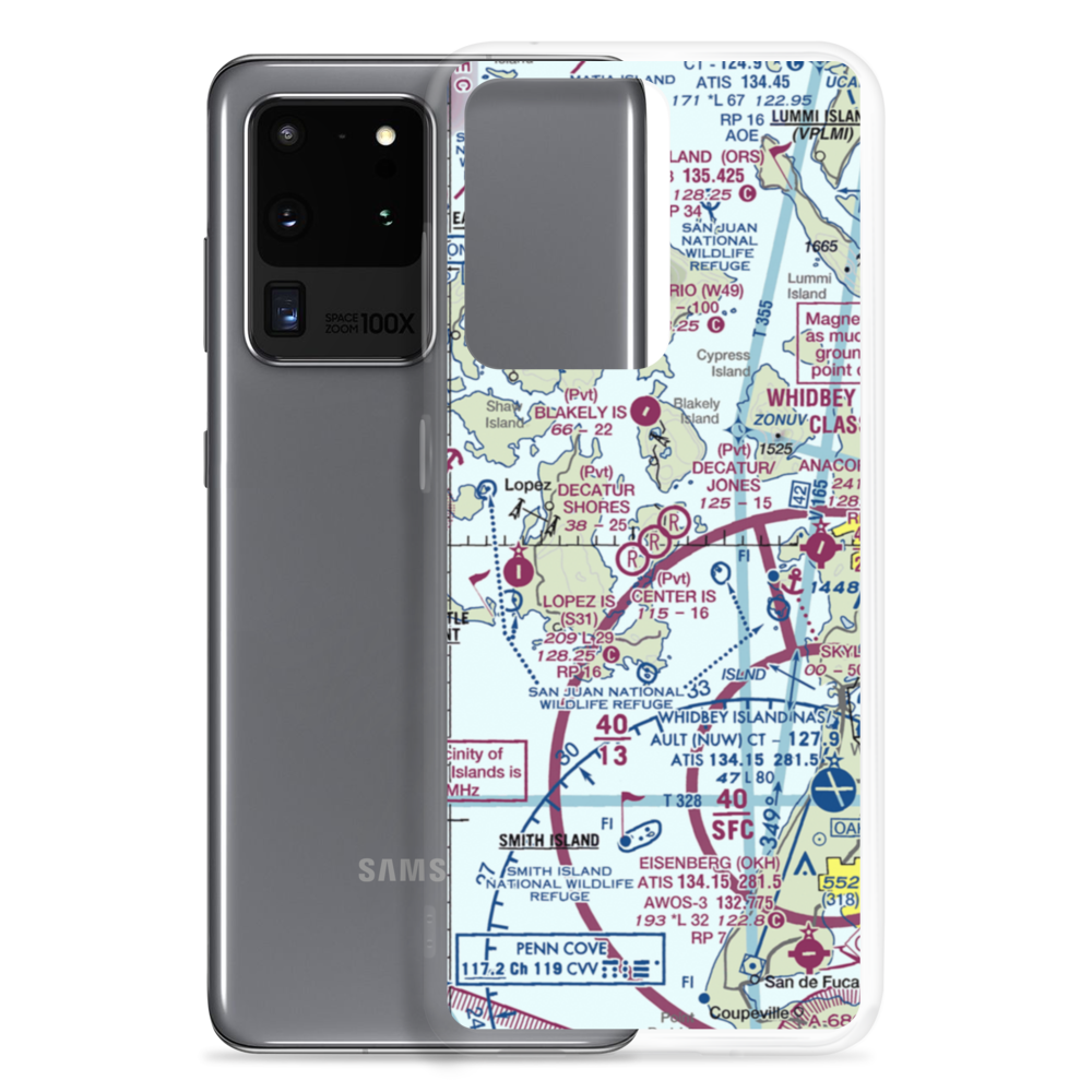 Decatur Shores Airport (DTR) VFR Sectional Samsung Case Samsung Galaxy S20 Ultra model shown