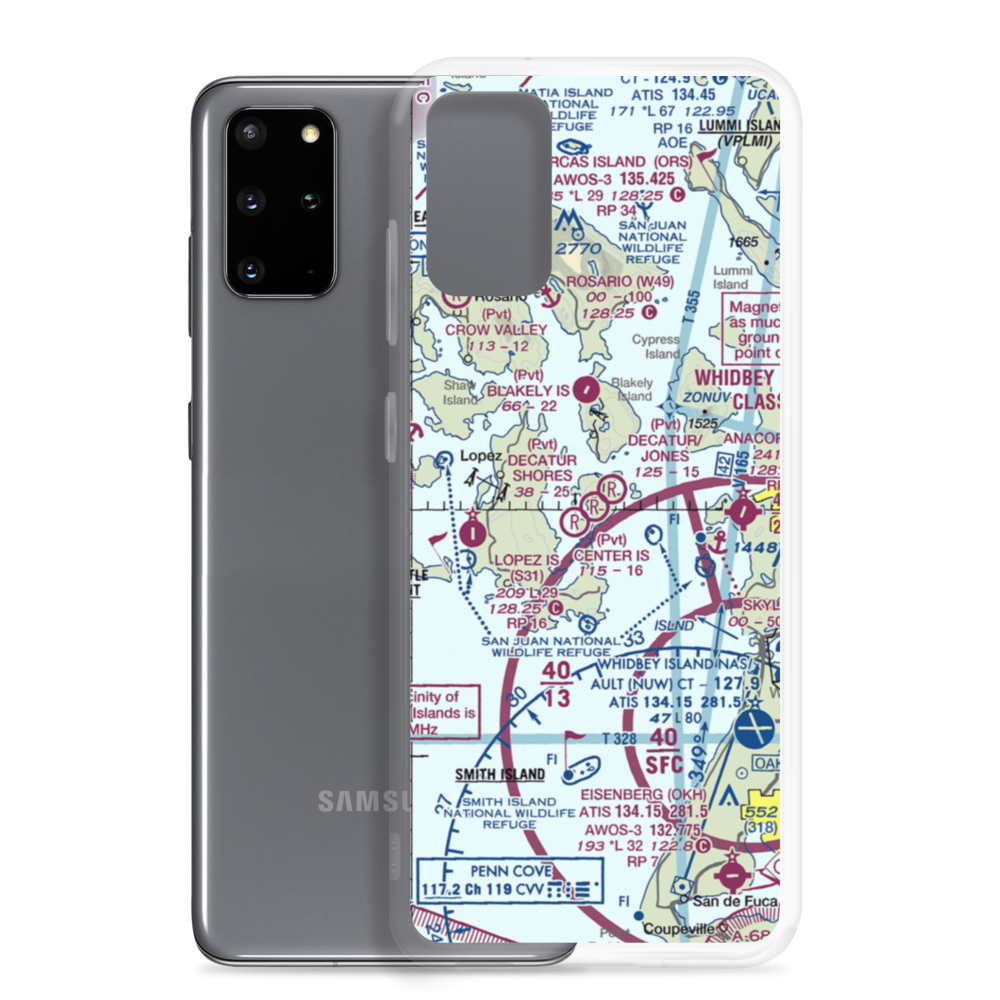 Decatur Shores Airport (WN07) VFR Sectional Samsung Case Samsung Galaxy S20 Plus model shown