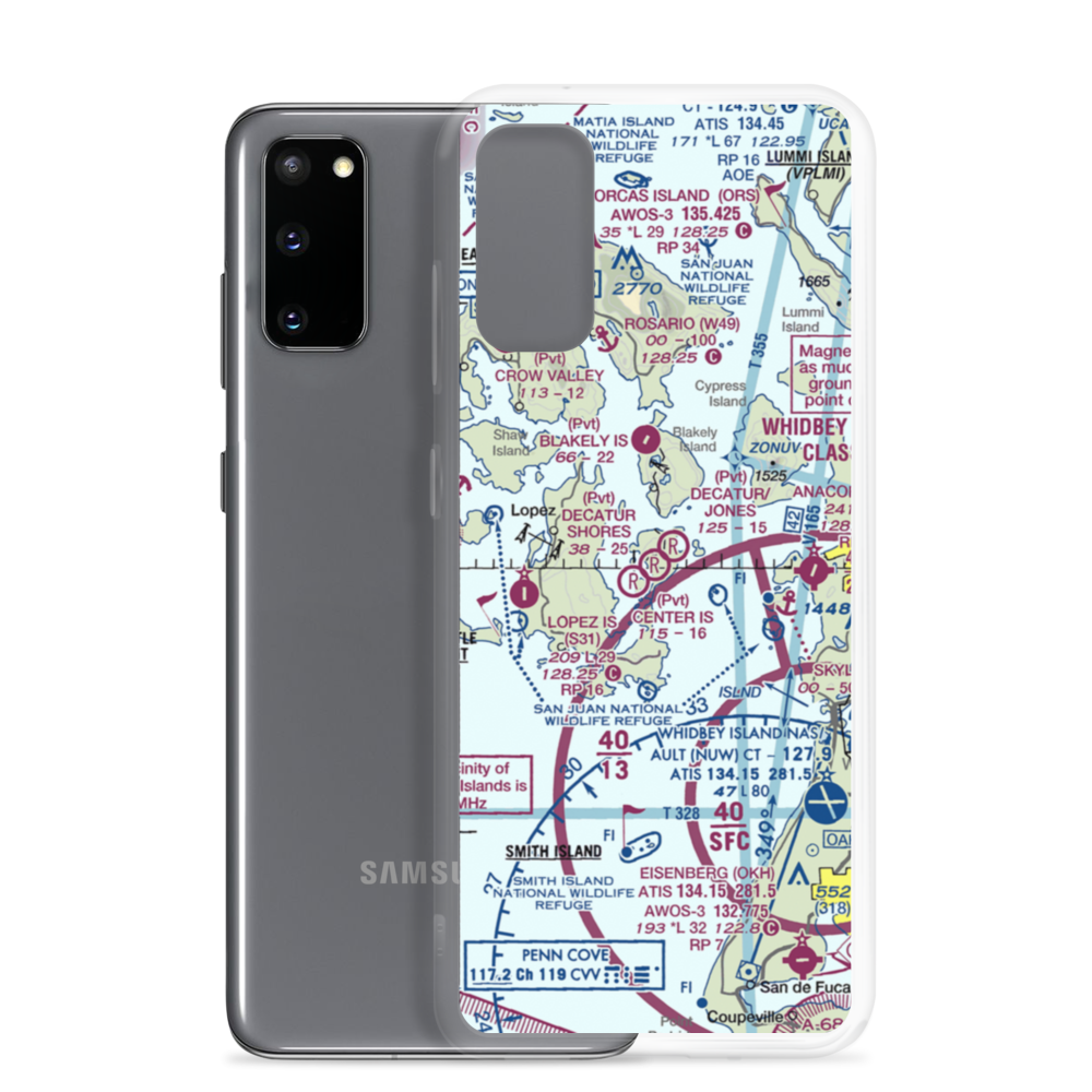 Decatur Shores Airport (WN07) VFR Sectional Samsung Case Samsung Galaxy S20 model shown