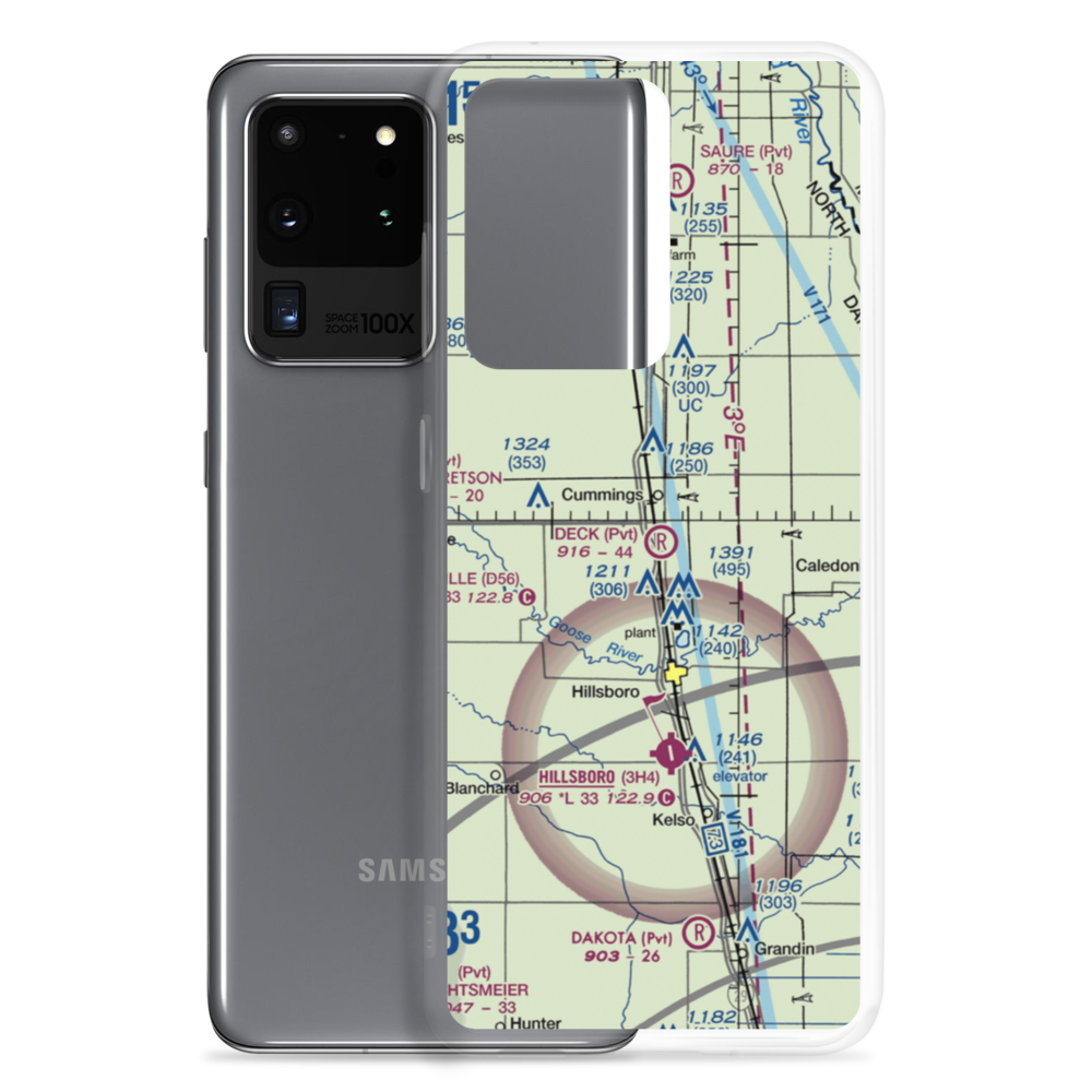Deck Airport (5ND9) VFR Sectional Samsung Case Samsung Galaxy S20 Ultra model shown