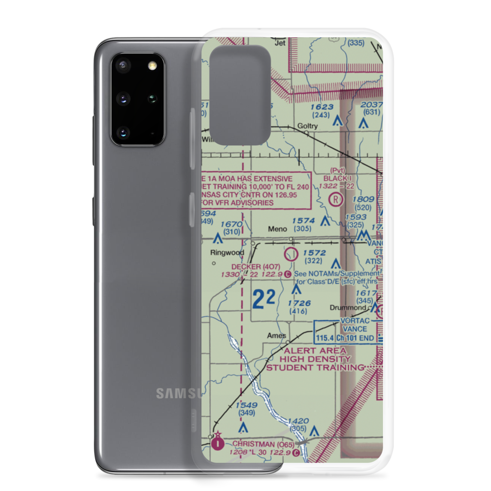 Decker Field (4O7) VFR Sectional Samsung Case Samsung Galaxy S20 Plus model shown