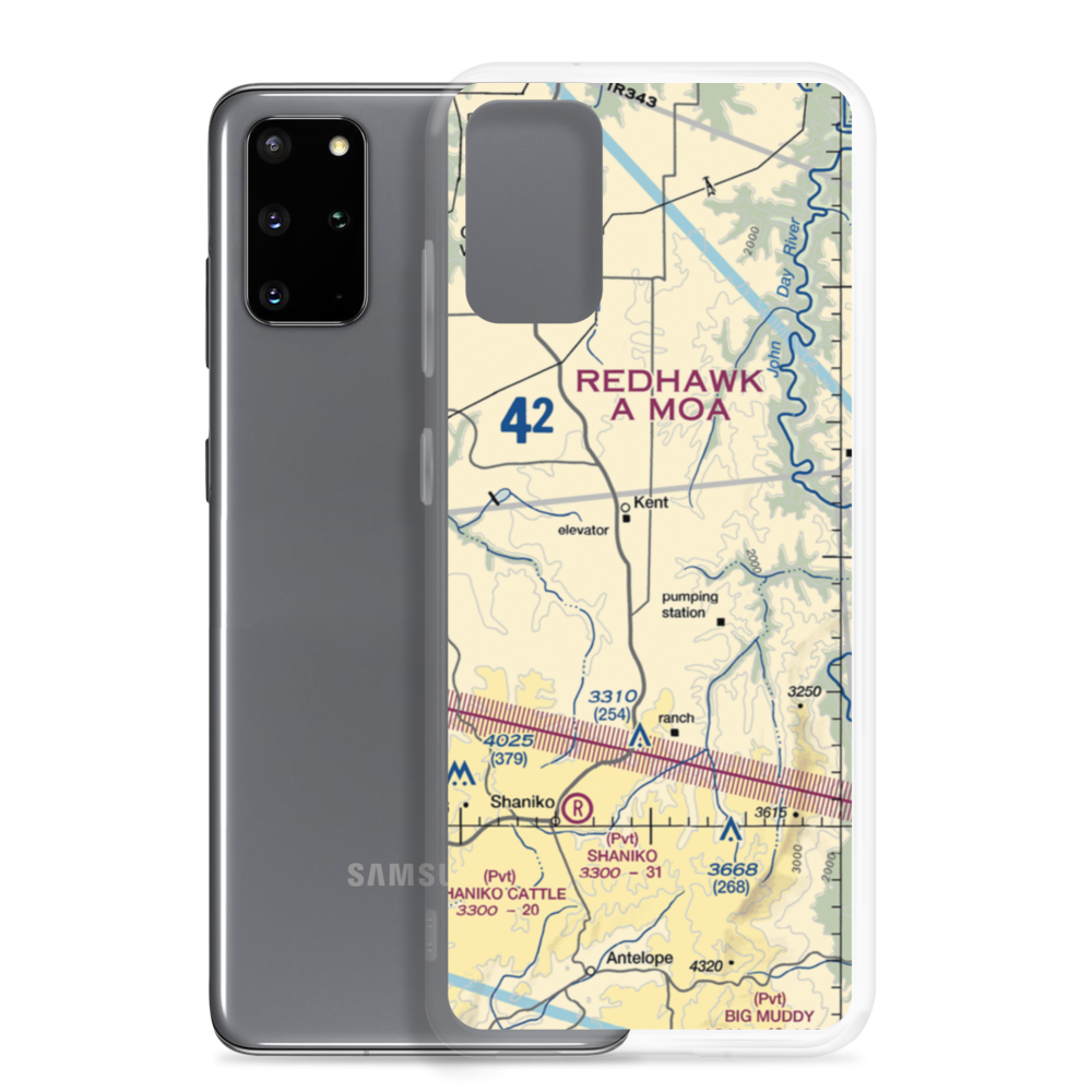 Decker Ranch Airport (OL04) VFR Sectional Samsung Case Samsung Galaxy S20 Plus model shown
