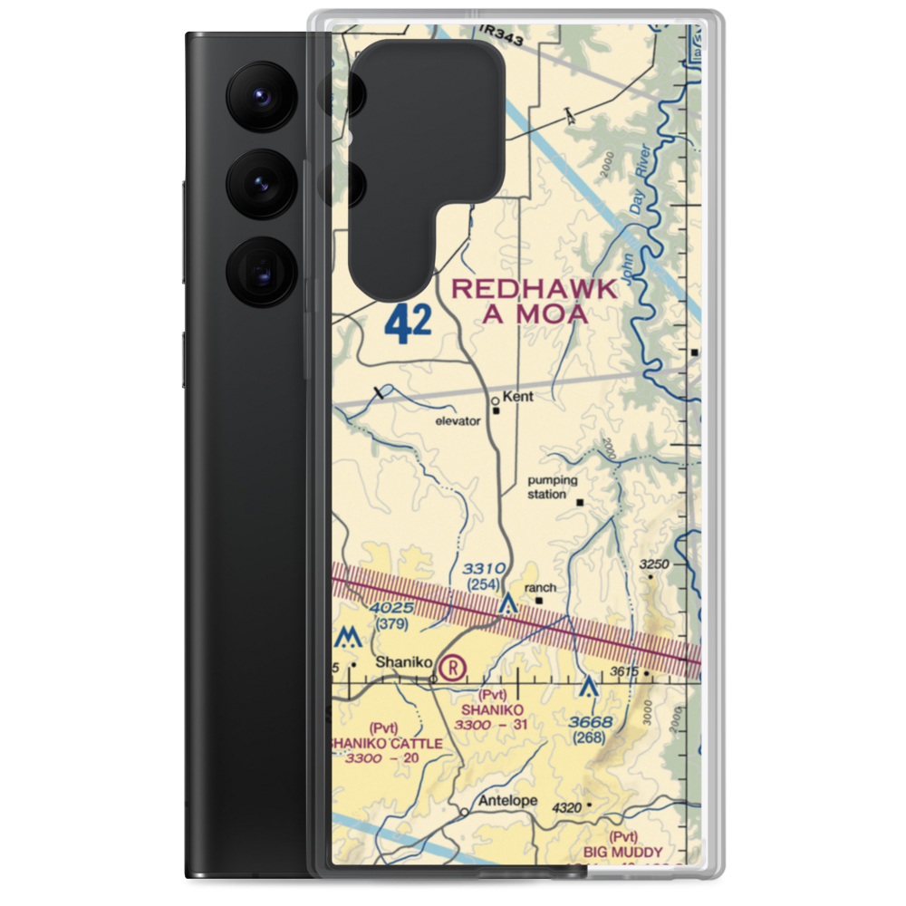 Decker Ranch Airport (OL04) VFR Sectional Samsung Case Samsung Galaxy S22 Ultra model shown