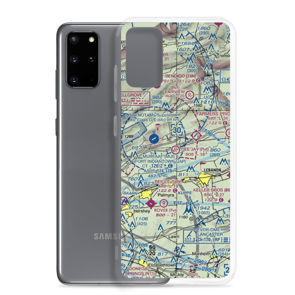 Dee Jay Airport (8PA1) VFR Sectional Samsung Case Samsung Galaxy S20 Plus model shown