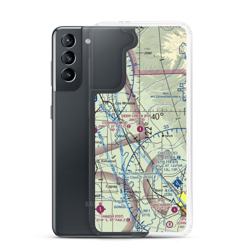 Deer Creek Ranch Airport (CA60) VFR Sectional Samsung Case Samsung Galaxy S21 model shown