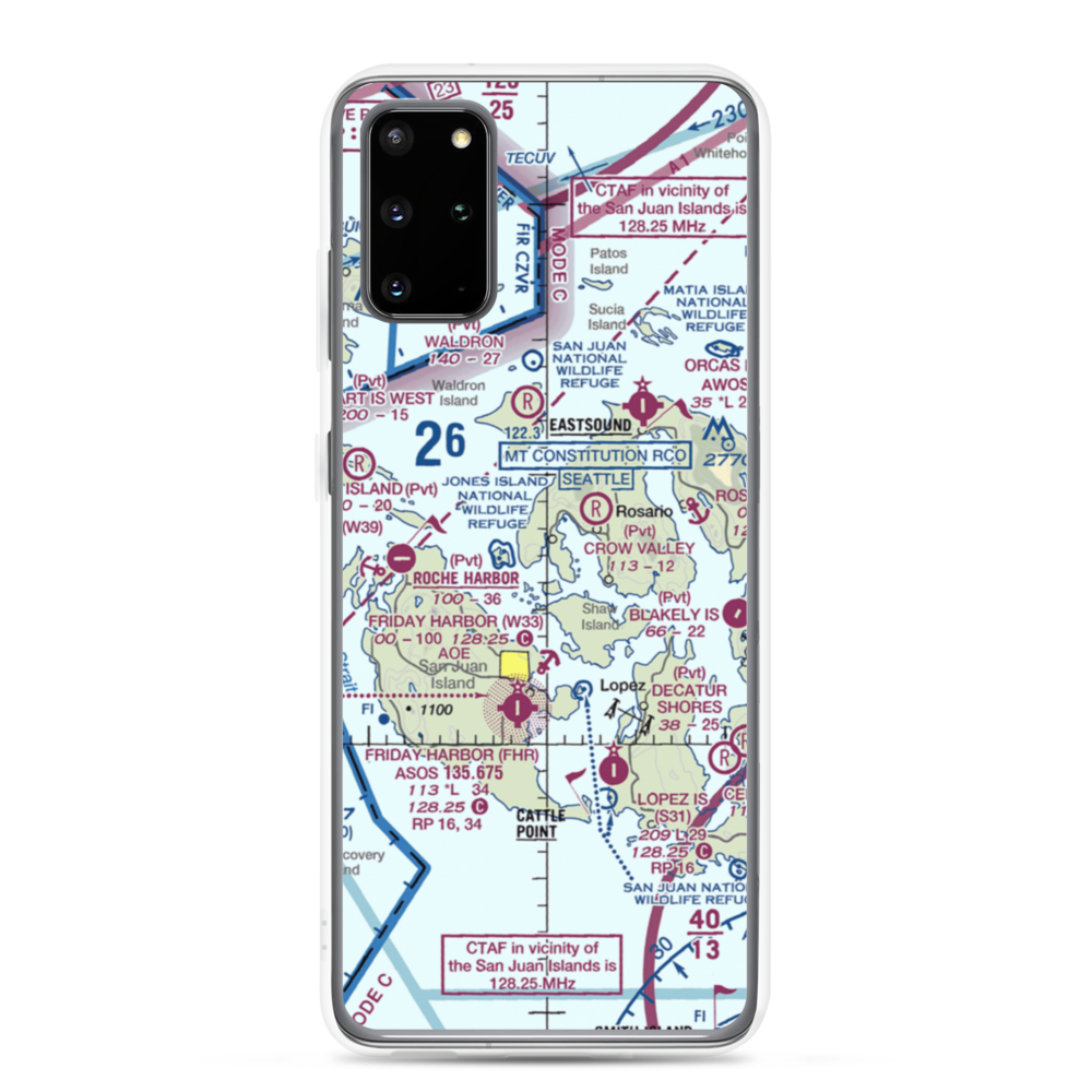 Deer Harbor SPB (DHB) VFR Sectional Samsung Case Samsung Galaxy S20 Plus model shown