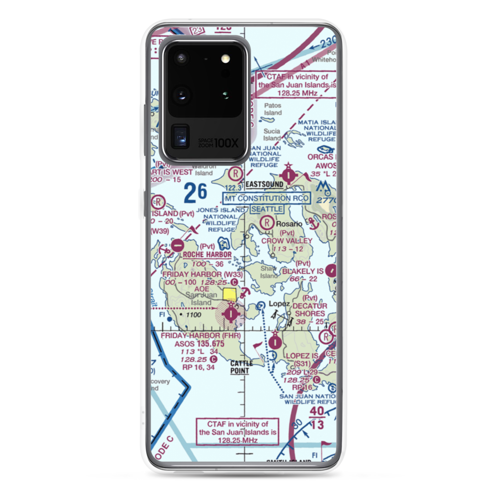 Deer Harbor SPB (DHB) VFR Sectional Samsung Case Samsung Galaxy S20 Ultra model shown