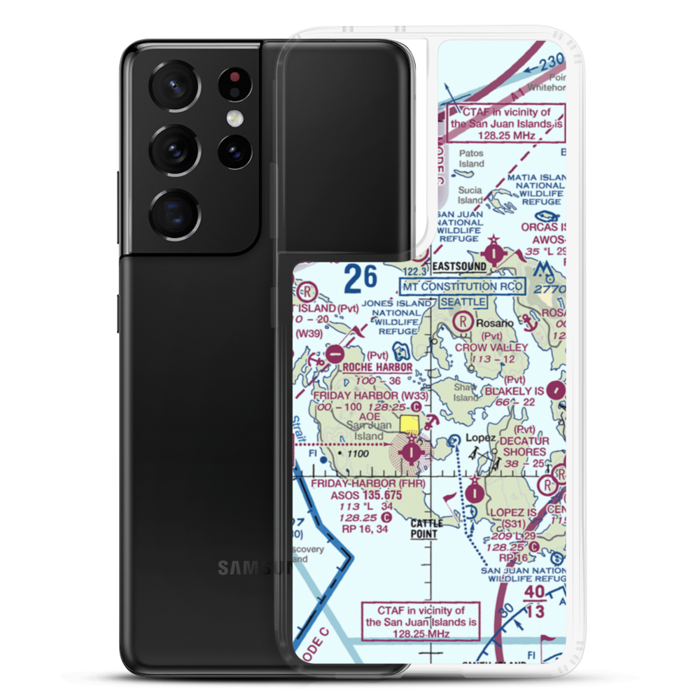 Deer Harbor SPB (DHB) VFR Sectional Samsung Case Samsung Galaxy S21 Ultra model shown