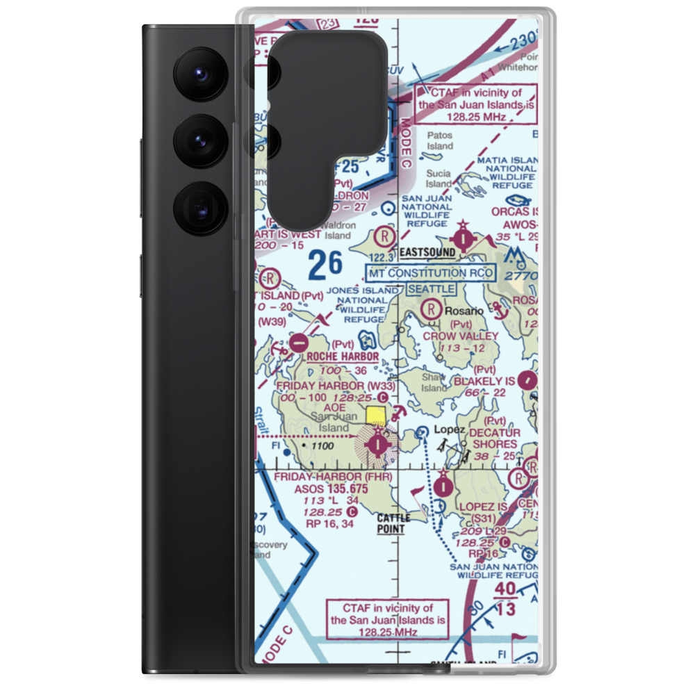 Deer Harbor SPB (DHB) VFR Sectional Samsung Case Samsung Galaxy S22 Ultra model shown