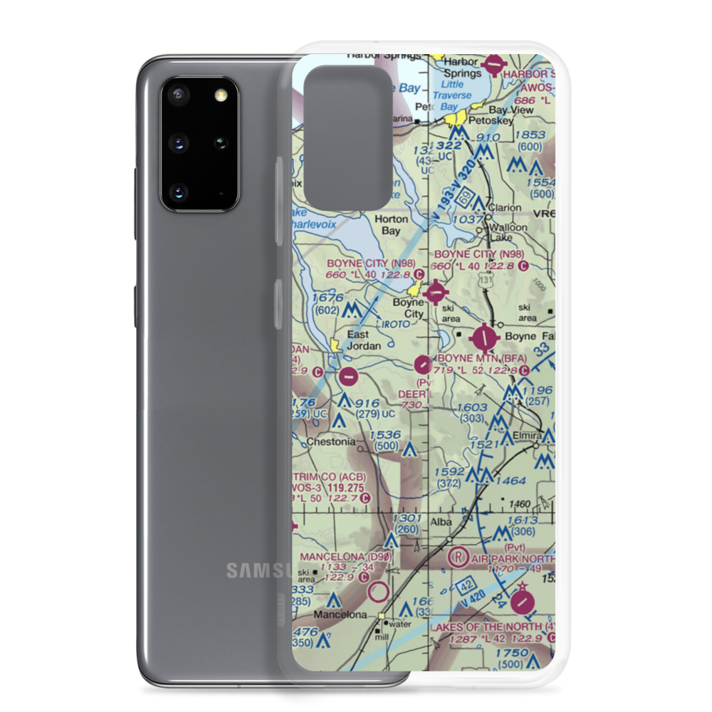 Deer Lake Airpark (MI24) VFR Sectional Samsung Case Samsung Galaxy S20 Plus model shown