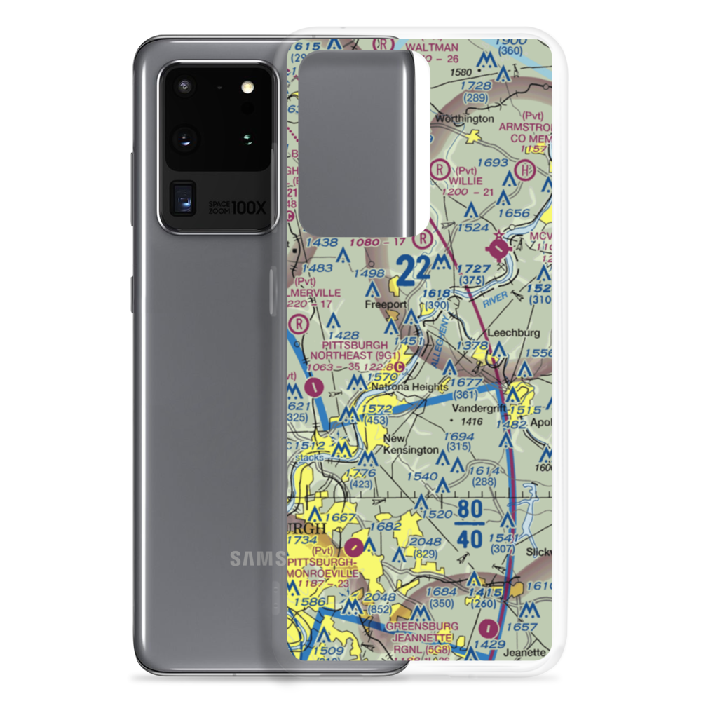 Deer Lakes Seaplane Base (PN65) VFR Sectional Samsung Case Samsung Galaxy S20 Ultra model shown