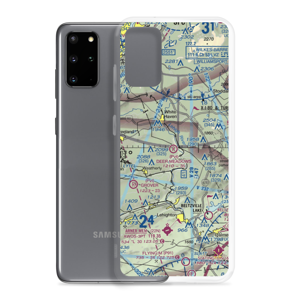 Deer Meadows Airstrip (8PA3) VFR Sectional Samsung Case Samsung Galaxy S20 Plus model shown