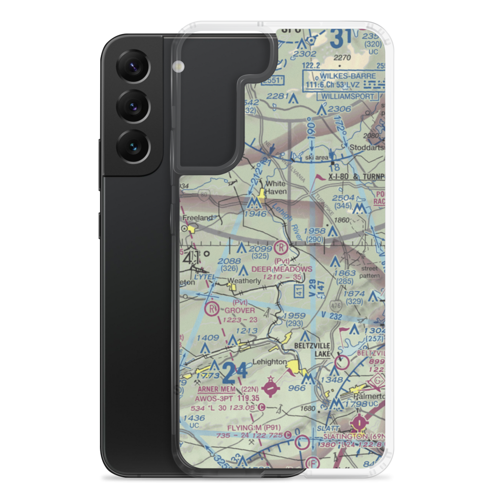 Deer Meadows Airstrip (8PA3) VFR Sectional Samsung Case Samsung Galaxy S22 Plus model shown