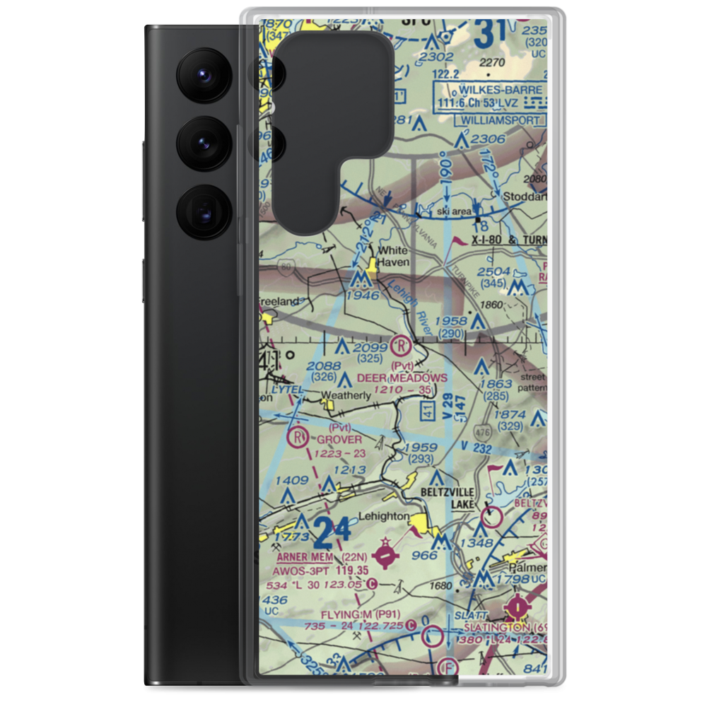Deer Meadows Airstrip (8PA3) VFR Sectional Samsung Case Samsung Galaxy S22 Ultra model shown