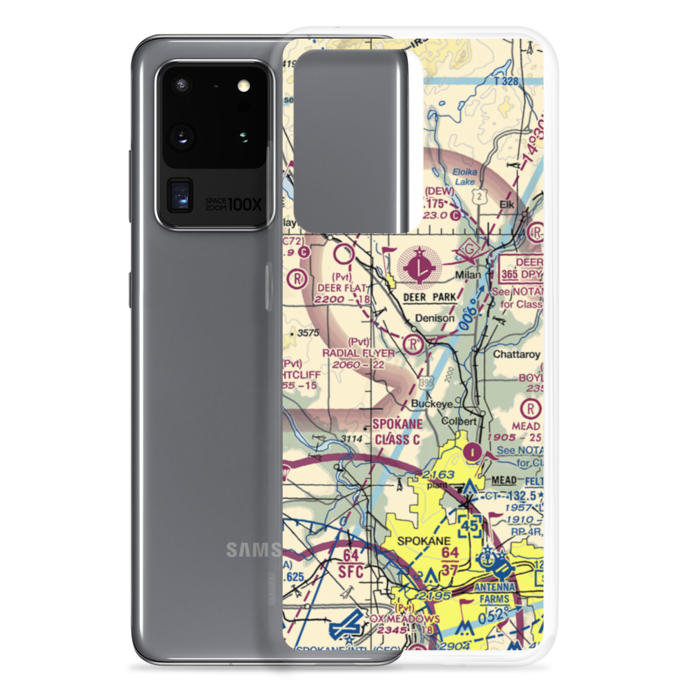 Deer Park / Radial Flyer Airport (WT21) VFR Sectional Samsung Case Samsung Galaxy S20 Ultra model shown