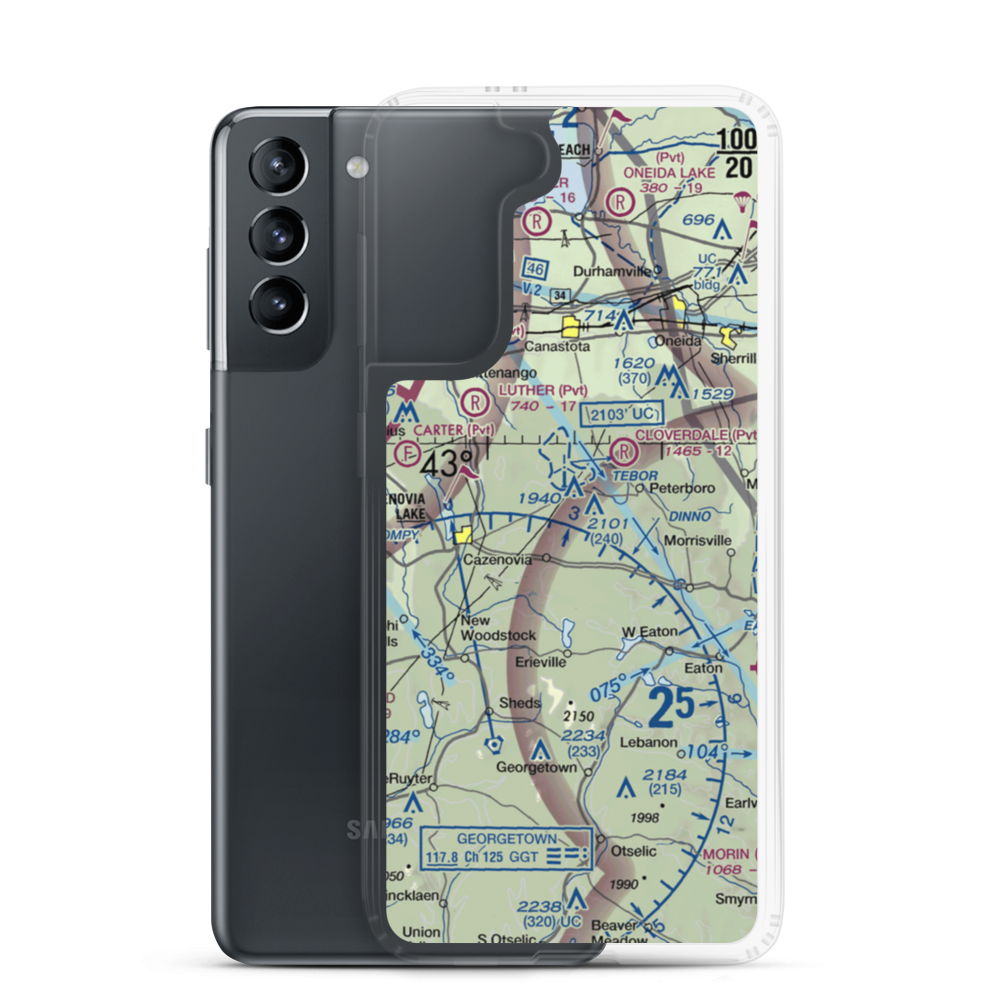 Deer Run Air Field (7NK1) VFR Sectional Samsung Case Samsung Galaxy S21 model shown