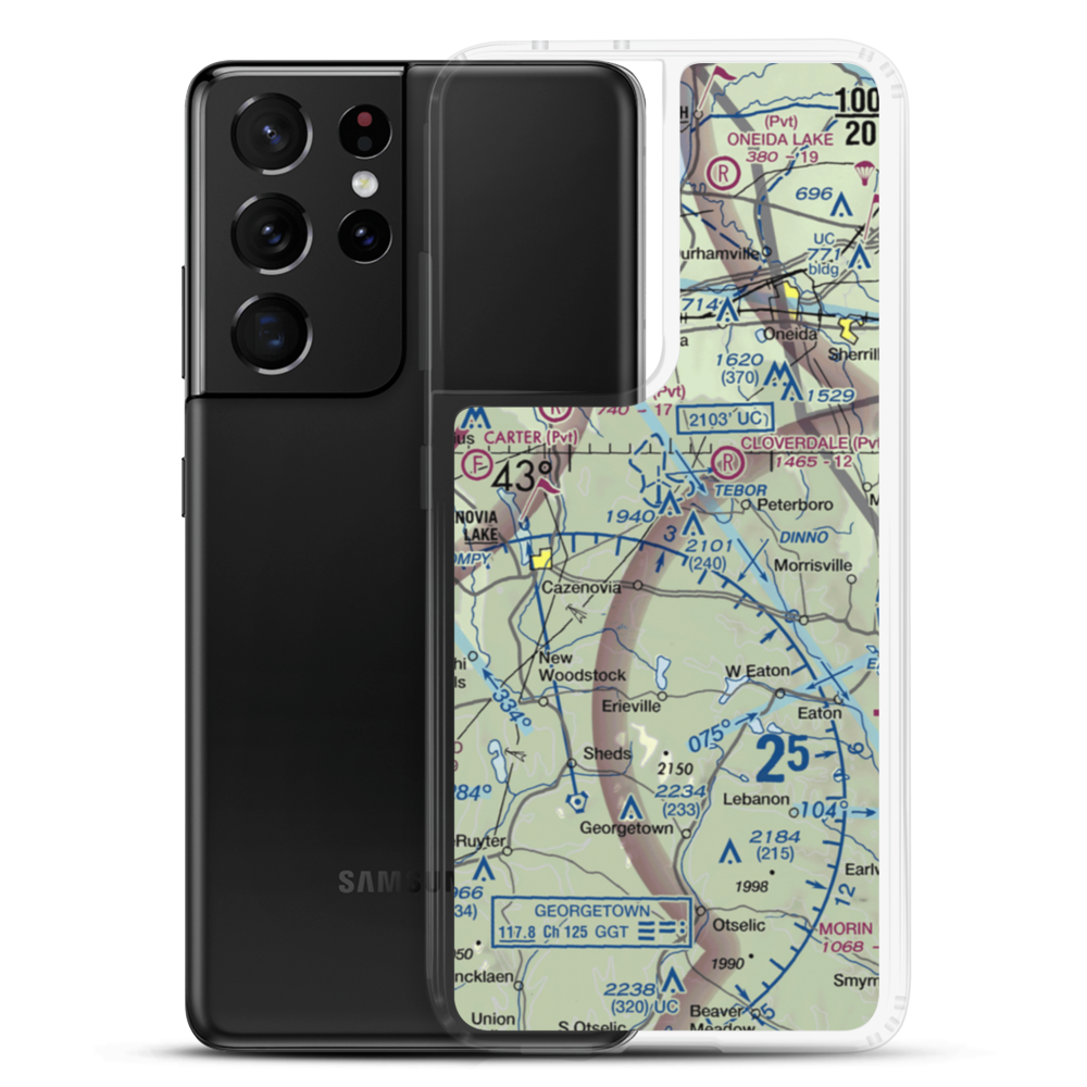 Deer Run Air Field (7NK1) VFR Sectional Samsung Case Samsung Galaxy S21 Ultra model shown