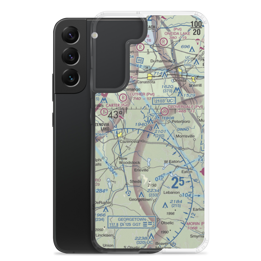 Deer Run Air Field (7NK1) VFR Sectional Samsung Case Samsung Galaxy S22 Plus model shown