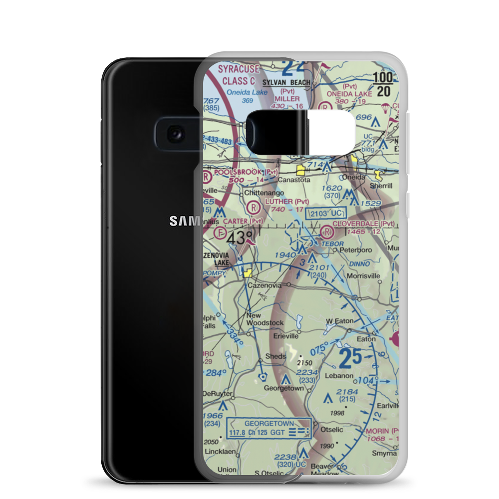 Deer Run Air Field (7NK1) VFR Sectional Samsung Case Samsung Galaxy S10e model shown