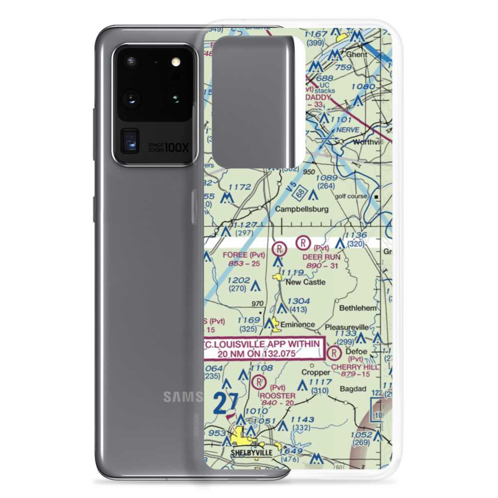 Deer Run Airpark (85KY) VFR Sectional Samsung Case Samsung Galaxy S20 Ultra model shown