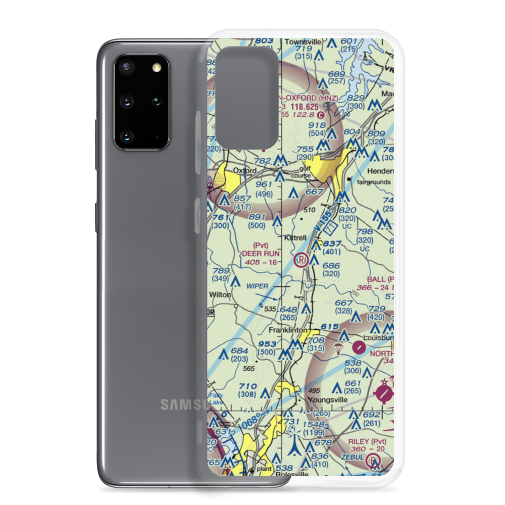 Deer Run Airport (NC56) VFR Sectional Samsung Case Samsung Galaxy S20 Plus model shown