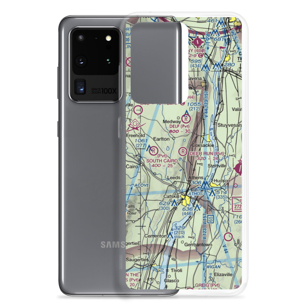 Deer Run Airport (NY74) VFR Sectional Samsung Case Samsung Galaxy S20 Ultra model shown
