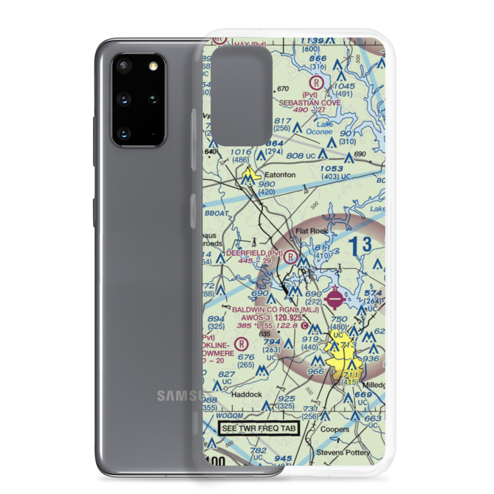 Deerfield Landing Airport (9GA9) VFR Sectional Samsung Case Samsung Galaxy S20 Plus model shown