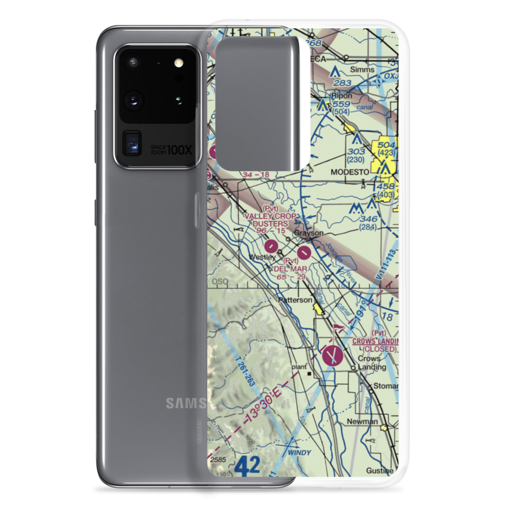 Del Mar Farms Airport (CN99) VFR Sectional Samsung Case Samsung Galaxy S20 Ultra model shown