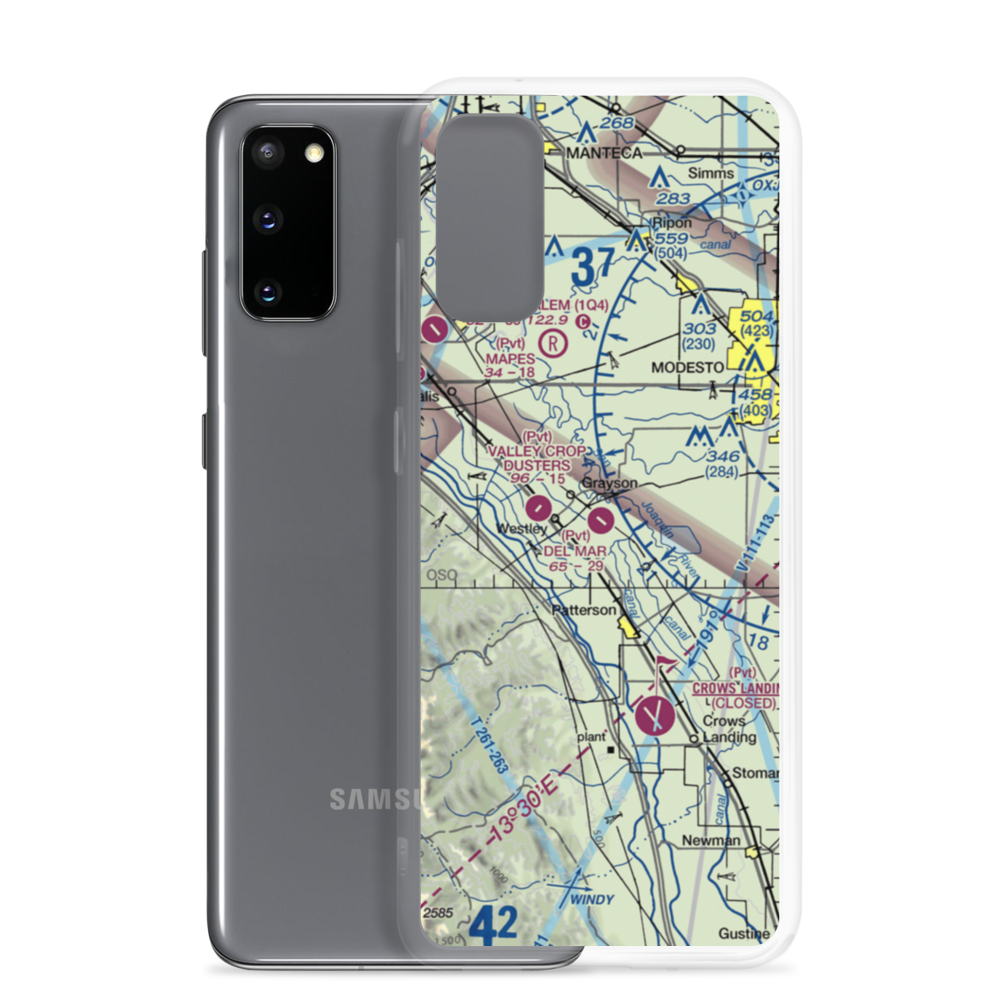 Del Mar Farms Airport (CN99) VFR Sectional Samsung Case Samsung Galaxy S20 model shown