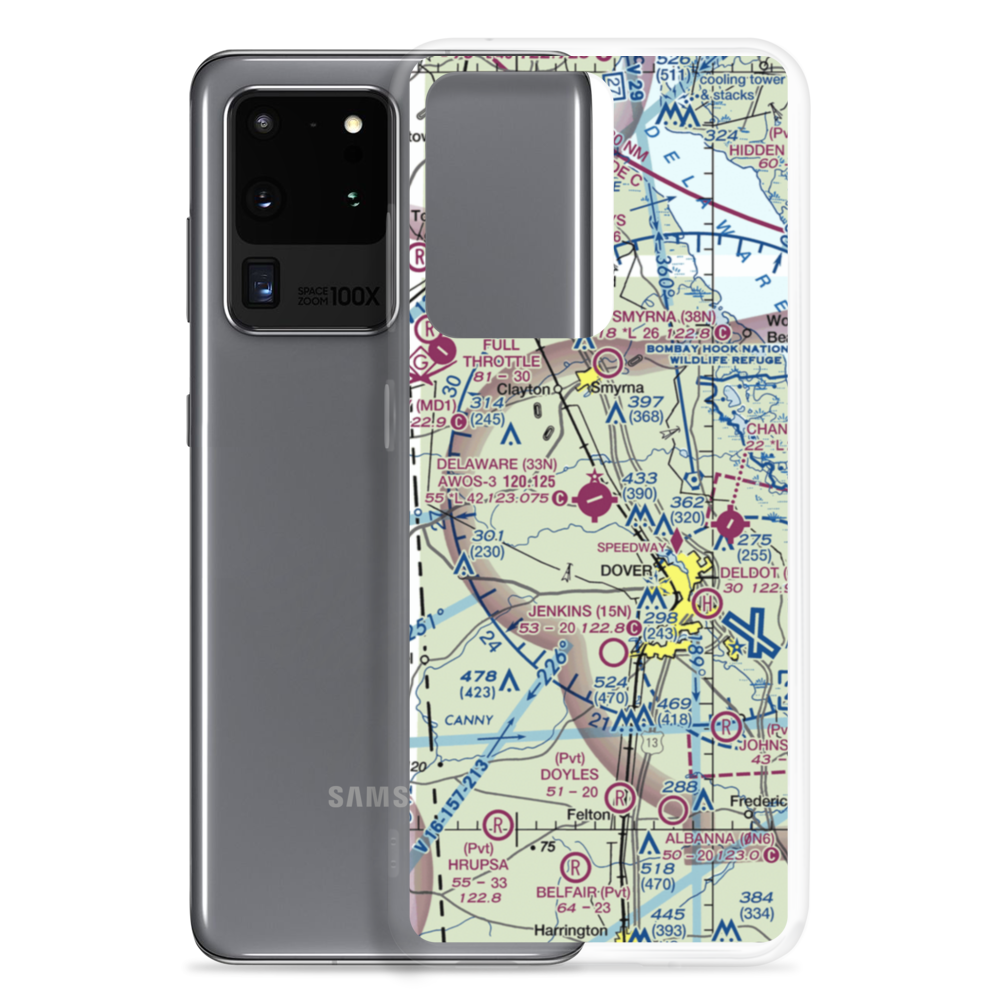 Delaware Airpark (33N) VFR Sectional Samsung Case Samsung Galaxy S20 Ultra model shown