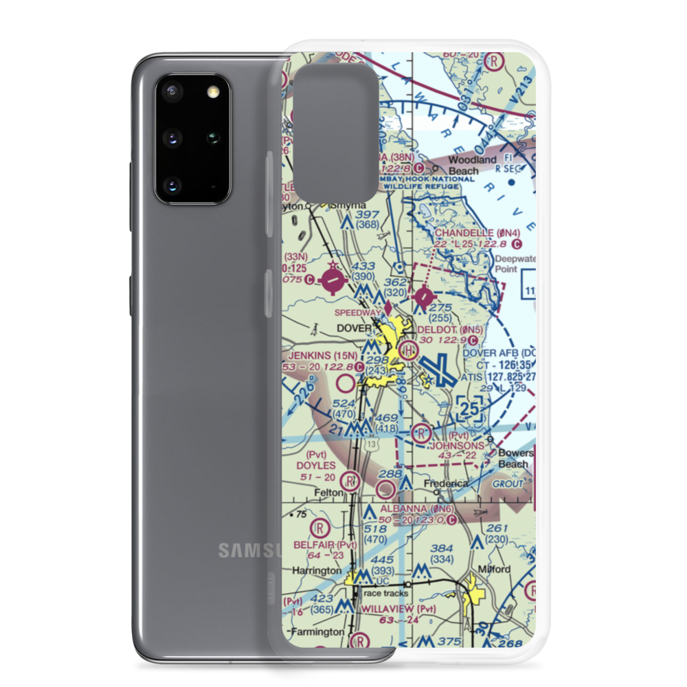Deldot Helistop (0N5) VFR Sectional Samsung Case Samsung Galaxy S20 Plus model shown