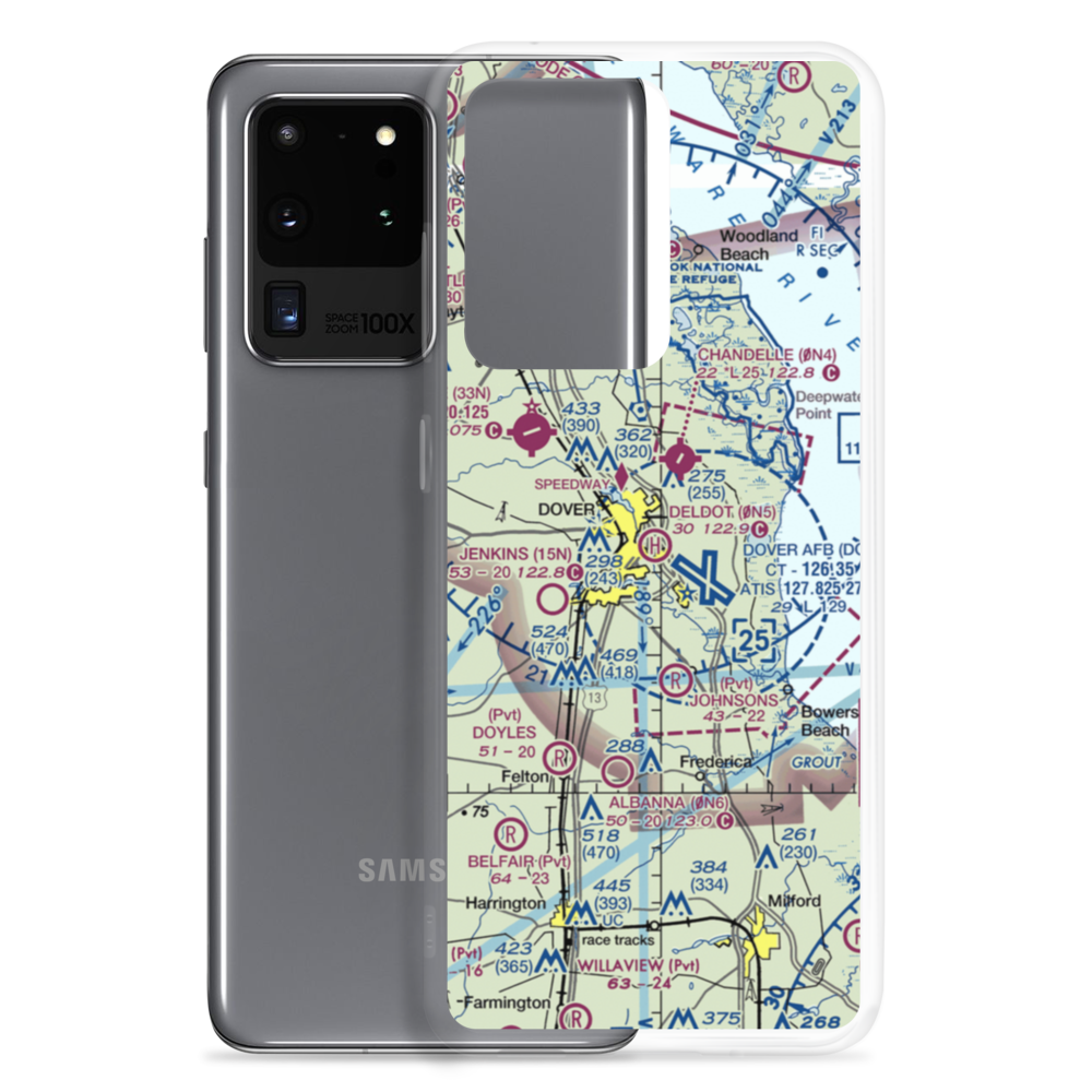 Deldot Helistop (0N5) VFR Sectional Samsung Case Samsung Galaxy S20 Ultra model shown