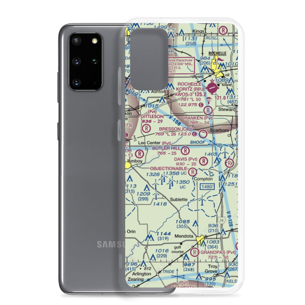 Delhotal Airport (7LL7) VFR Sectional Samsung Case Samsung Galaxy S20 Plus model shown