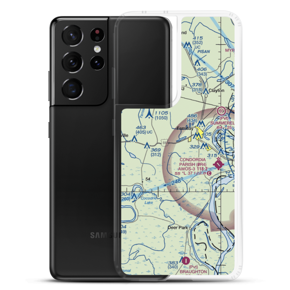 Delta Ultralightport (US-0094) VFR Sectional Samsung Case Samsung Galaxy S21 Ultra model shown