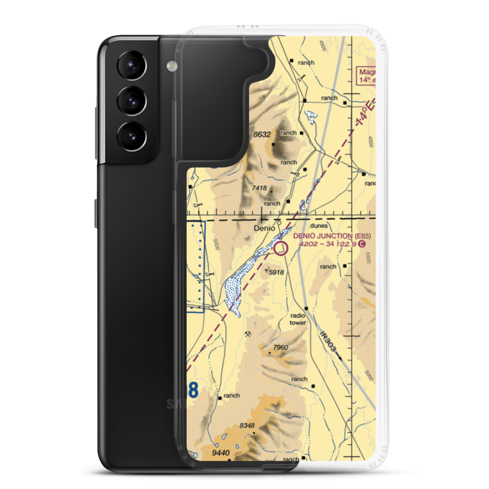 Denio Junction Airport (E85) VFR Sectional Samsung Case Samsung Galaxy S21 Plus model shown