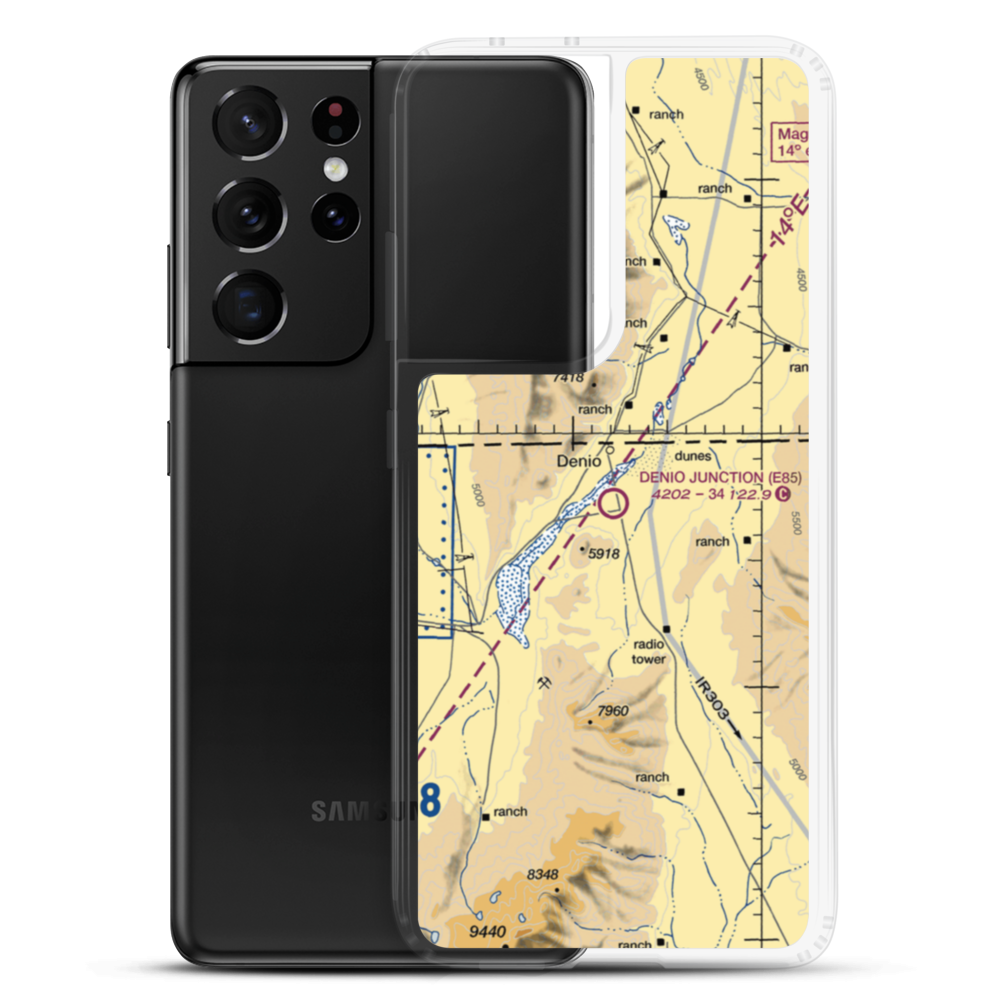 Denio Junction Airport (E85) VFR Sectional Samsung Case Samsung Galaxy S21 Ultra model shown