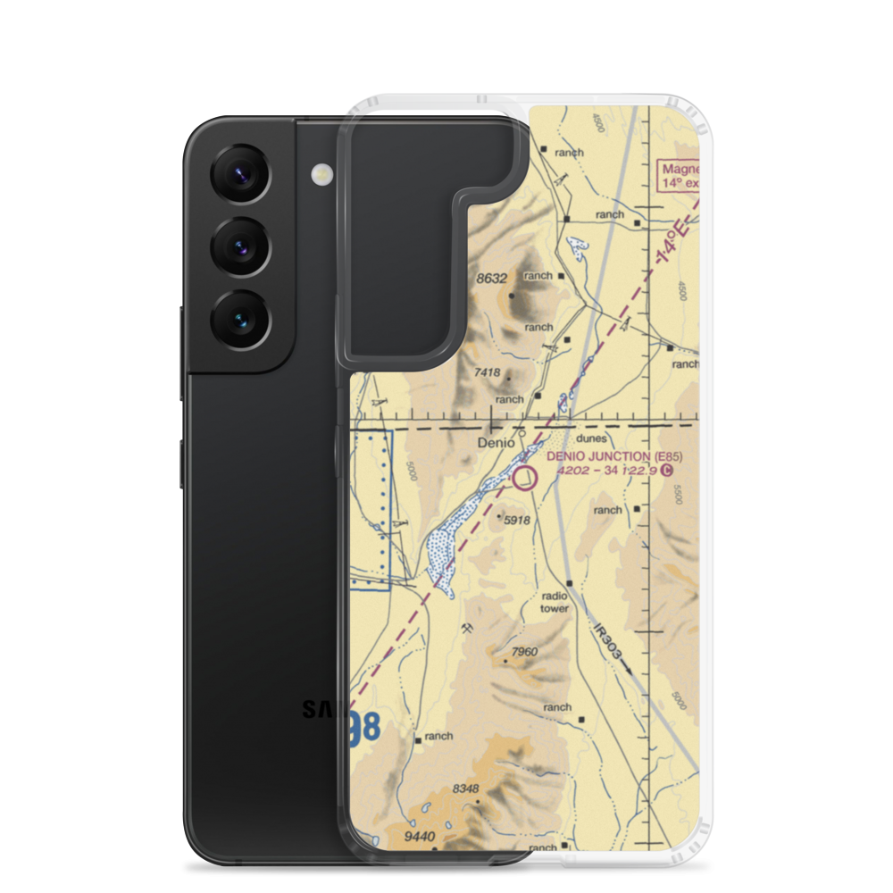 Denio Junction Airport (E85) VFR Sectional Samsung Case Samsung Galaxy S22 model shown